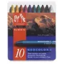 Caran d'Ache Neocolor I vaškinės pastelės, 10 vienetų rinkinys, apvalios, popieriniais įvyniojimais, vienalytės spalvos 7000.310