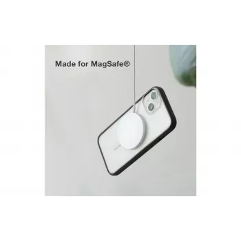 Woodcessories ECO643 iPhone 14 Plus dėklas - Ekologiškas juodas ir permatomas galinis dangtelis