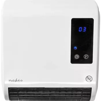Nedis HTBA20WT keraminis ventiliatorinis šildytuvas 1500 W, baltas/pilkas, iki 20 m²