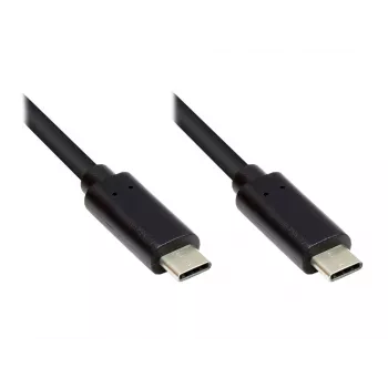 EXSYS EX-K1585-0.5 USB-C į USB-C kabelis, 0,5 m, juodas