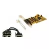 EXSYS EX-41384 PCI 4 prievadų RS-232 serijinė plokštė su žemo profilio laikikliu