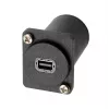 EXSYS EX-49169 D-Type adapteris Mini DisplayPort moteriškas į DisplayPort moterišką, skydelio montavimui