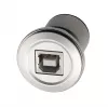 EXSYS EX-49192 metalinis USB 2.0 Type-B moteriškas-moteriškas adapteris, skirtas montuoti skydelyje