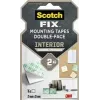 3M Scotch-Fix lipukai montavimui patalpose 25 mm x 25 mm balti (12 vnt.) 7100263584