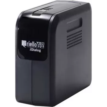 Riello UPS iDialog IDG 600 - 600 VA linijinis-interaktyvus UPS, 4 Schuko lizdai, USB, bokštas, juodas