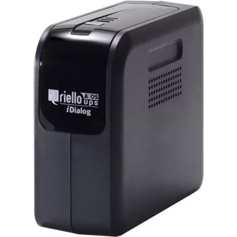 Riello UPS iDialog IDG 600 - 600 VA linijinis-interaktyvus UPS, 4 Schuko lizdai, USB, bokštas, juodas