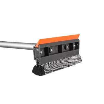 Bradas ES2110 teleskopinis automobilio langų valytuvas su kempine ir guminiu šluostuku, 600-950 mm, 200 mm kempinės plotis