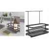 Metaltex Tokyo LAVA kriauklės organizatorius, matinis juodas, metalinis, nerūdijantis, atsparus smūgiams, 1 vnt. 352902000