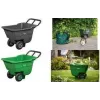 Bradas HANDY-GO sodo karutis 90 L žalias, 150 kg keliamoji galia, plastikinis kaušas, plieninis rėmas, pneumatinis ratas TQ-WB090GR