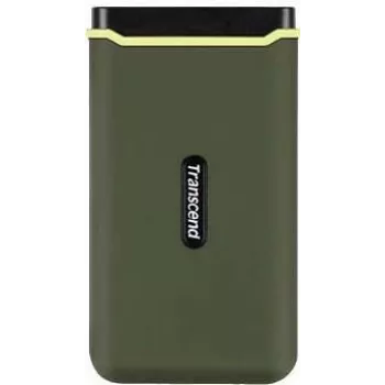 Transcend ESD380C nešiojamasis SSD diskas - 2TB, USB 3.2 Gen 2x2, Military Green TD-TS2TESD380C