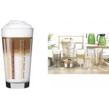 Esmeyer LINES Latte Macchiato stiklinė 370 ml, 12 vienetų rinkinys, tinkama plauti indaplovėje 410-865