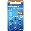 Renata ZA312 cinko-oro baterijos PR41 165 mAh 1,4 V 6 vnt. ZA312.DP6 0HG