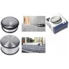 Kangaro K-11000 chromuotas metalinis durų stabdys, 100 mm skersmuo, 45 mm aukštis, 1,25 kg