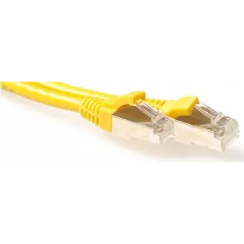 ACT geltonas 10m S/FTP CAT6A Snagless RJ45 tinklo kabelis FB6810