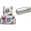 Metaltex Origin LAVA vienos pakopos sieninė lentyna, Touch-Therm padengtas metalas, juoda 401104000