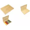KANGARO K-830060 medinis rašiklių dėklas, 280 x 200 x 30 mm, natūralios medienos