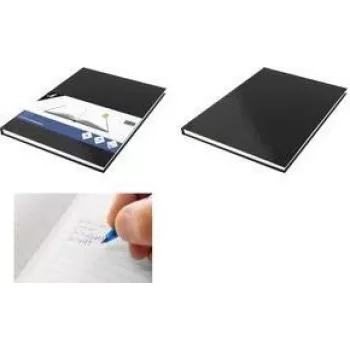 KANGARO K-5520 A4 sąsiuvinis, 80 lapų, liniuotė, juodi kieti viršeliai, 80 gsm