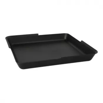 PAPSTAR Circulware daugkartinio naudojimo stačiakampė serviravimo lėkštė, nedalinta, juoda, 1000 ml, polipropilenas su 30% mineralinių užpildų, 1 vnt. 97021