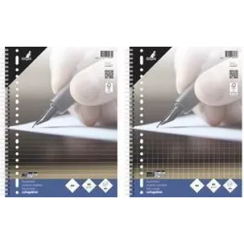 KANGARO College Block A4 kvadratinis 10 mm, 80 lapų, 23 skylių perforacija, 60 gsm, be paraščių (K-5574)