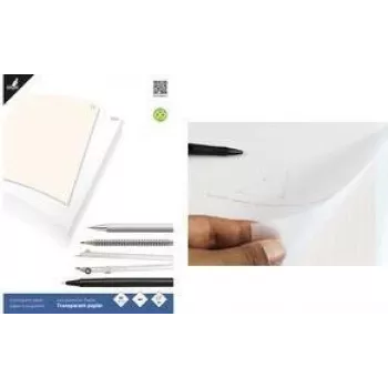 KANGARO K-770301 permatomas popieriaus blokas DIN A3, 24 lapai 80 g/m² + 1 grafinio popieriaus lapas