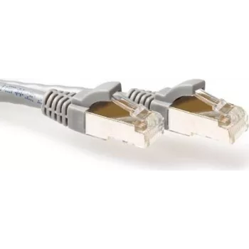 ACT pilkas 30 m LSZH S/FTP CAT6A patch laidas su apsauginiais fiksatoriais (FB7030)