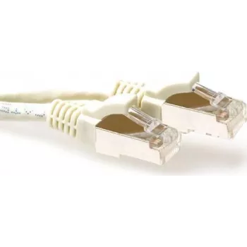 ACT Ivory 3m S/FTP CAT6A Snagless tinklo kabelis (FB6003)