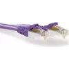 ACT Purple 15m LSZH S/FTP CAT6A Snagless Patch Cable FB8715