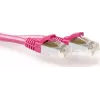 ACT Pink 0.5m LSZH S/FTP CAT6A Snagless RJ45 tinklo kabelis (FB8800)