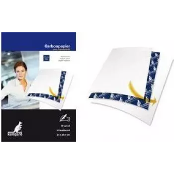 KANGARO Carbon Copy Paper DIN A4, 100 Sheets, Blue, 210 x 297 mm, Manual Handwriting K-7800478