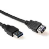 ACT SB3040 USB 2.0 prailginimo kabelis 0,5 m USB-A (tėvas) į USB-A (moteriškas), juodas