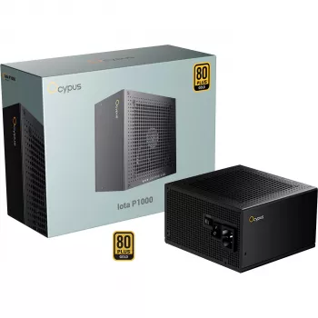 OCYPUS Iota P1000 1000W 80 PLUS Gold ATX 3.0 visiškai modulinis maitinimo šaltinis - juodas