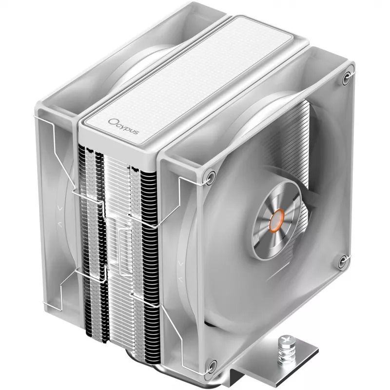 Ocypus Delta A40 Elite Dual Fan White 120 mm procesoriaus oro aušintuvas