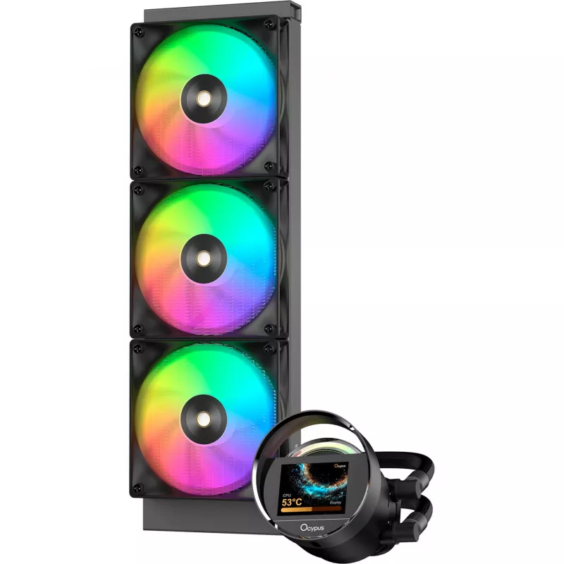 Ocypus Sigma L36 ARGB juodas 360mm skysčio aušinimo CPU cooleris