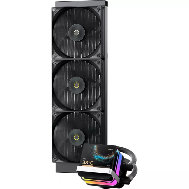 Ocypus Sigma L36 PRO AIO skysčio aušinimo CPU cooleris 360mm ARGB juodas