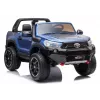 LEAN CARS Toyota Hilux DK-HL850 elektrinis vaikiškas automobilis, mėlynos spalvos lakuotas, 4x4, dvivietis, nuotolinio valdymo pultas, LED lempos, MP3, Bluetooth