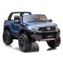 LEAN CARS Toyota Hilux DK-HL850 elektrinis vaikiškas automobilis, mėlynos spalvos lakuotas, 4x4, dvivietis, nuotolinio valdymo pultas, LED lempos, MP3, Bluetooth