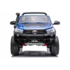 LEAN CARS Toyota Hilux DK-HL850 elektrinis vaikiškas automobilis, mėlynos spalvos lakuotas, 4x4, dvivietis, nuotolinio valdymo pultas, LED lempos, MP3, Bluetooth