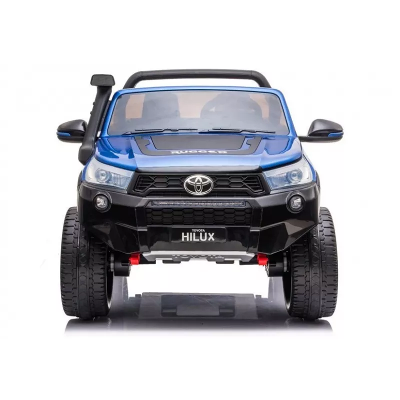 LEAN CARS Toyota Hilux DK-HL850 elektrinis vaikiškas automobilis, mėlynos spalvos lakuotas, 4x4, dvivietis, nuotolinio valdymo pultas, LED lempos, MP3, Bluetooth