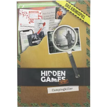Hidden Games detektyvinis žaidimas „Campingkiller“, vokiška versija