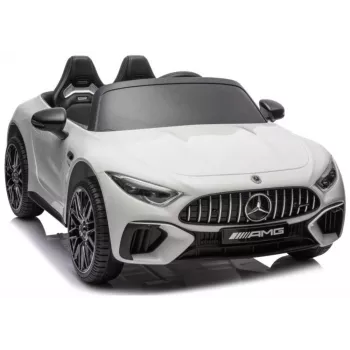 LEAN CARS Mercedes AMG SL63 akumuliatorinis vaikiškas automobilis, baltas