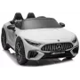 LEAN CARS Mercedes AMG SL63 akumuliatorinis vaikiškas automobilis, baltas