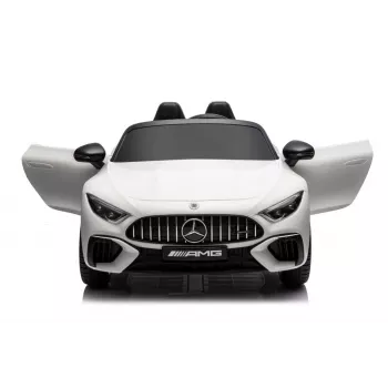 LEAN CARS Mercedes AMG SL63 akumuliatorinis vaikiškas automobilis, baltas