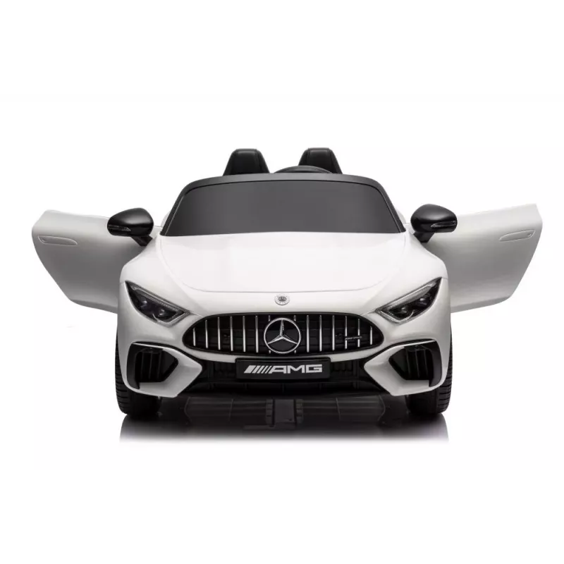 LEAN CARS Mercedes AMG SL63 akumuliatorinis vaikiškas automobilis, baltas