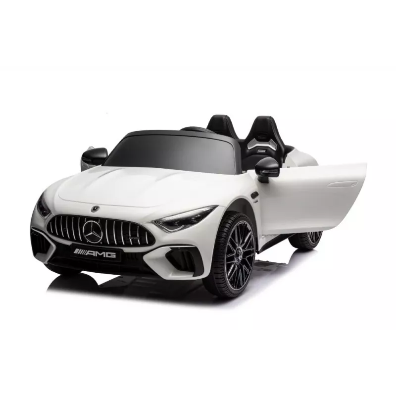 LEAN CARS Mercedes AMG SL63 akumuliatorinis vaikiškas automobilis, baltas