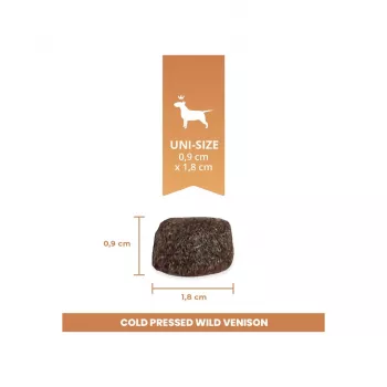 BEMO šaltai presuotas sausas pašaras šunims su laukinės elnienos mėsa – 1kg