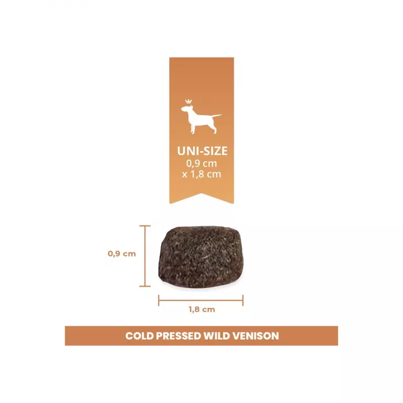 BEMO šaltai presuotas sausas pašaras šunims su laukinės elnienos mėsa – 1kg