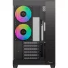 Ocypus Delta C74 ARGB juodas panoraminio stiklo Mid-Tower korpusas
