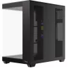 Ocypus Delta C74 ARGB juodas panoraminio stiklo Mid-Tower korpusas