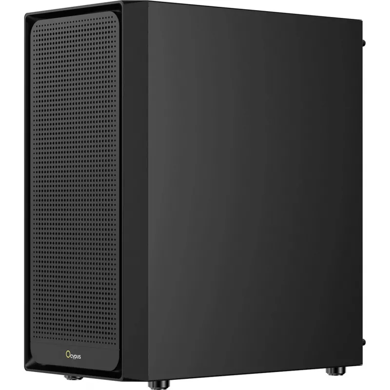 Ocypus Gamma C50 juodas Mid-Tower kompiuterio korpusas su grūdinto stiklo šonine plokšte