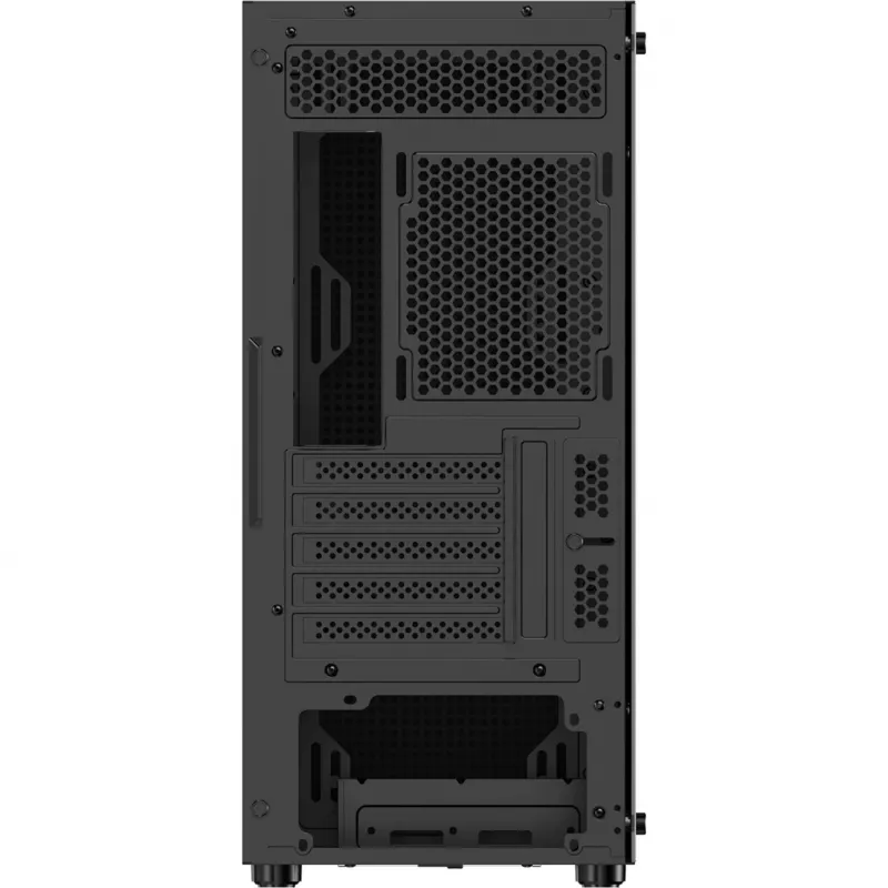 Ocypus Gamma C50 juodas Mid-Tower kompiuterio korpusas su grūdinto stiklo šonine plokšte
